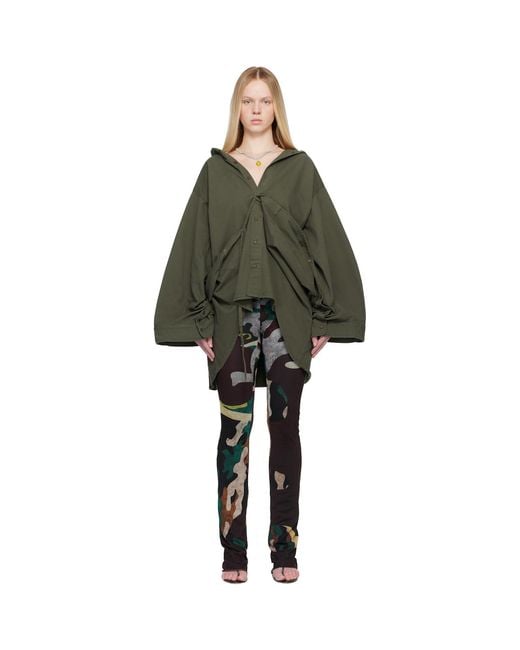 OTTOLINGER Green Liberated Double Overshirt
