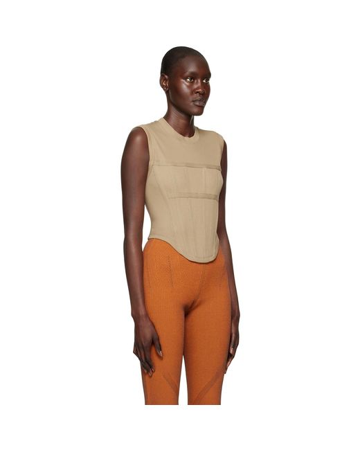 Dion Lee Black Corset Tank Top