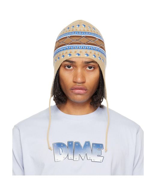 Dime Blue Alpine Beanie for men