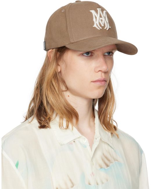 Amiri Natural Tan Full Canvas Ma Cap for men