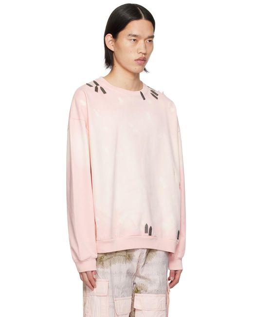 Who Decides War Pink Hardware Sweatshirt for men