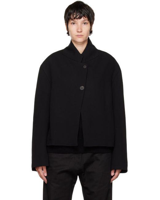 コート STUDIO NICHOLSON Women Jackets MAWERSNW1462BLACKGRAPE Black Mawer Coat in Black Grape | Trench Coat | Studio Nicholson
