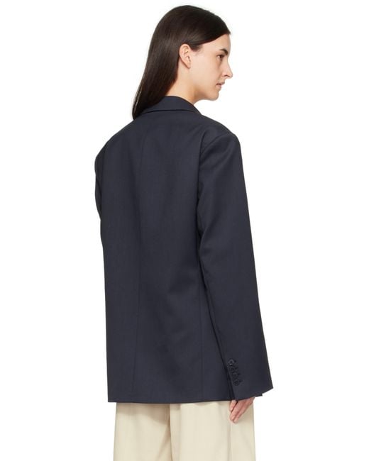 Frankie Shop Black Newark Double Breasted Blazer