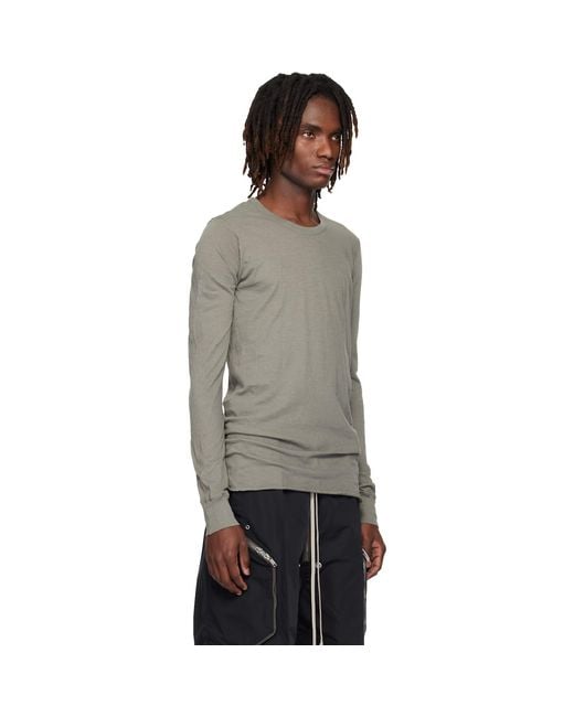 Rick Owens Black Temple Basic Ls T-Shirt for men
