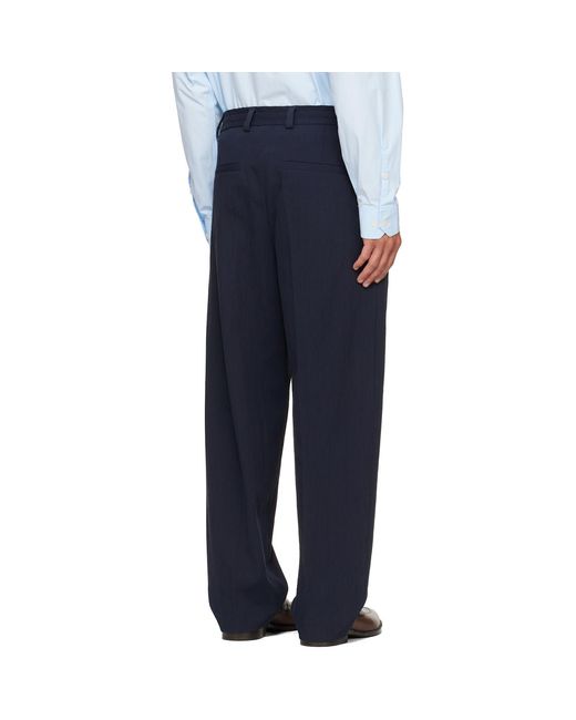 HUGO Blue Modern-Fit Trousers for men