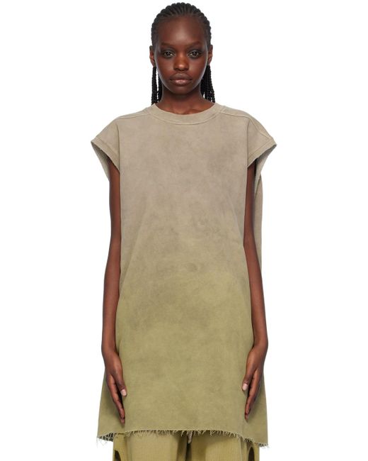 Rick Owens Multicolor Moncler + Taupe & Green Tank Top