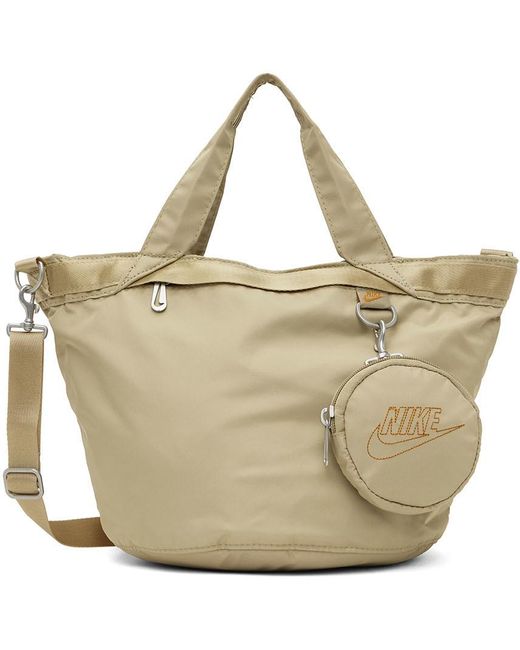 Nike Satin Beige Sportswear Futura Luxe Tote in Natural for Men | Lyst