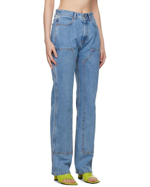 ANDERSSON BELL Blue Ssense Exclusive Jade Carpenter Jeans