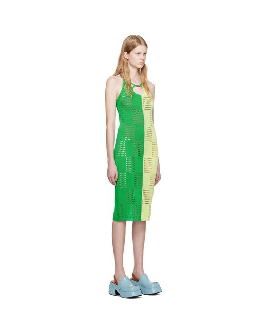 ANDERSSON BELL Green Keira Midi Dress