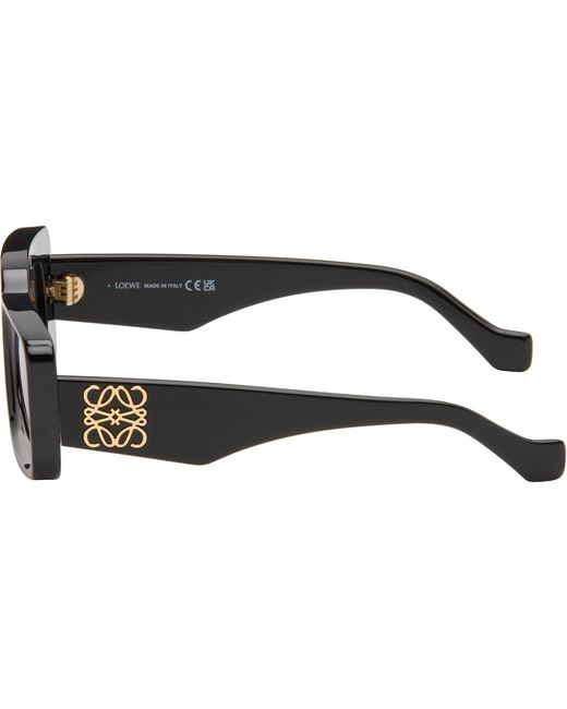 Loewe Black Rectangular Sunglasses for men