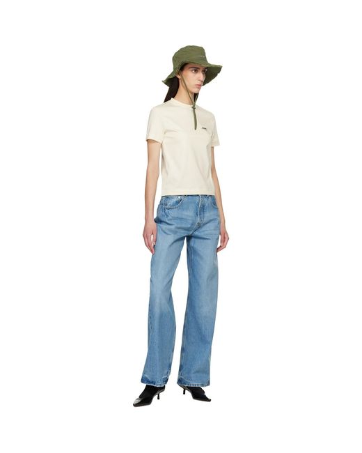 Jacquemus Blue 'The Gros Grain Short-Sleeve' T-Shirt