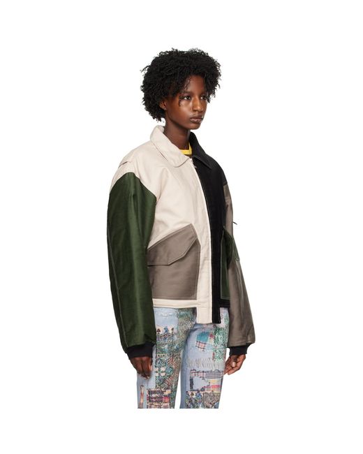 (DI)VISION Black (di)vision Off- Colorblocked Bomber Jacket