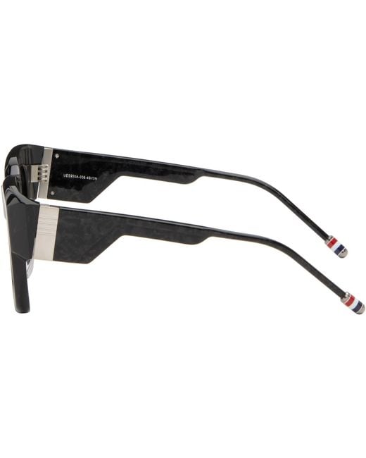 Thom Browne Gray Rectangular Sunglasses for men