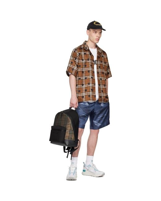 Burberry Blue Shark Shorts for men