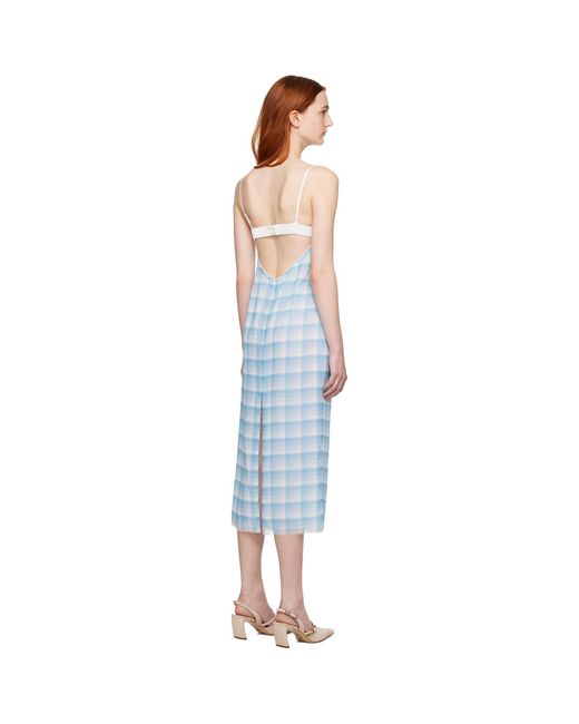Juneyen Black Check Midi Dress