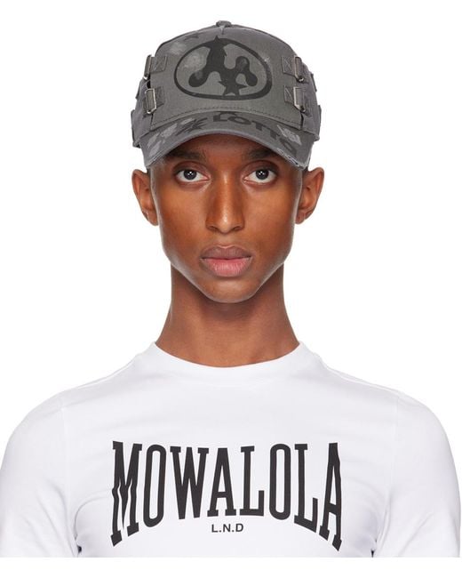 メンズ Mowalola グレー Lotta キャップ Gray