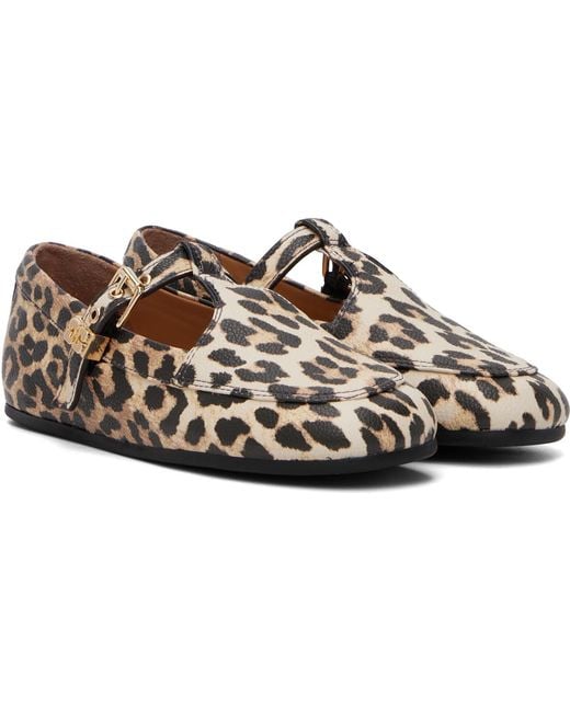 Ganni Multicolor Mary Jenny Ballerina Flats