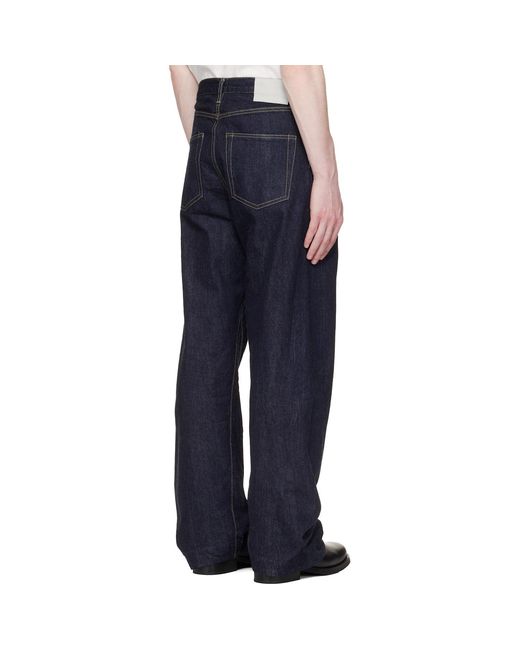 Ssstein Blue Twist Cut Jeans for men