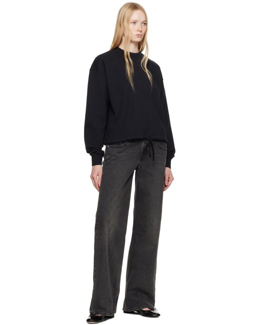 Pull Molletonné Décontracté Noir À Écusson À Logo Baby Fox Et À Cordon Coulissant Maison Kitsuné en coloris Black
