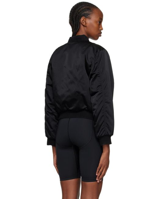 Balenciaga Black Shrunk Bomber Jacket