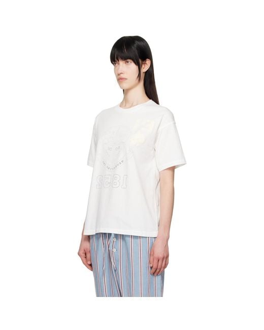 Bode White Crest Reversible T-Shirt