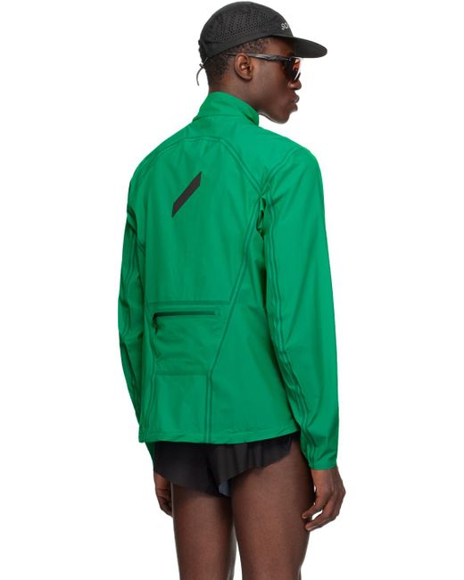 Soar Running Green Ultra Jacket for men
