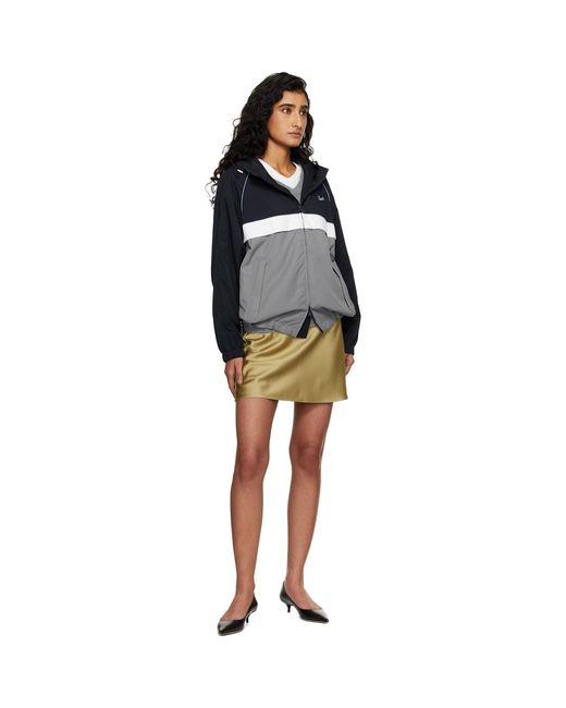 DUNST Blue Blocked Windbreaker Jacket