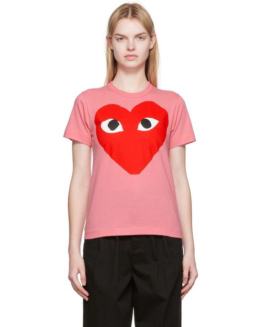 COMME DES GARÇONS PLAY Red Comme Des Garçons Play Big Heart T-shirt