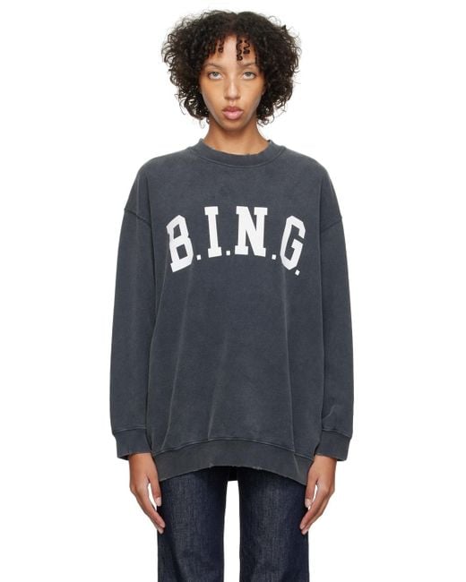 Anine Bing Black Tyler Sweatshirt