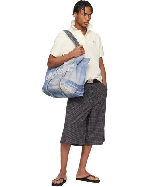 Polo Blanc Cassé À Logo ERL pour homme en coloris Black