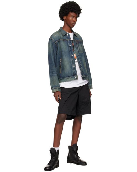 Undercover Blue Distressed Denim Jacket for men