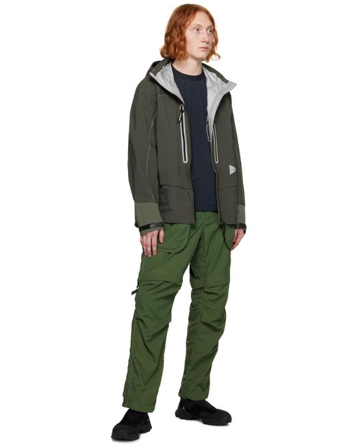 And Wander Green Reflective Jacket for men