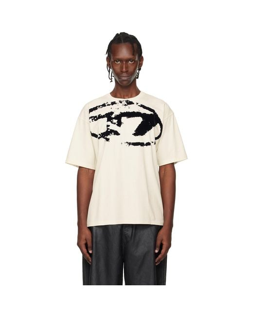 DIESEL Black Off- T-Boxt-N14 T-Shirt for men