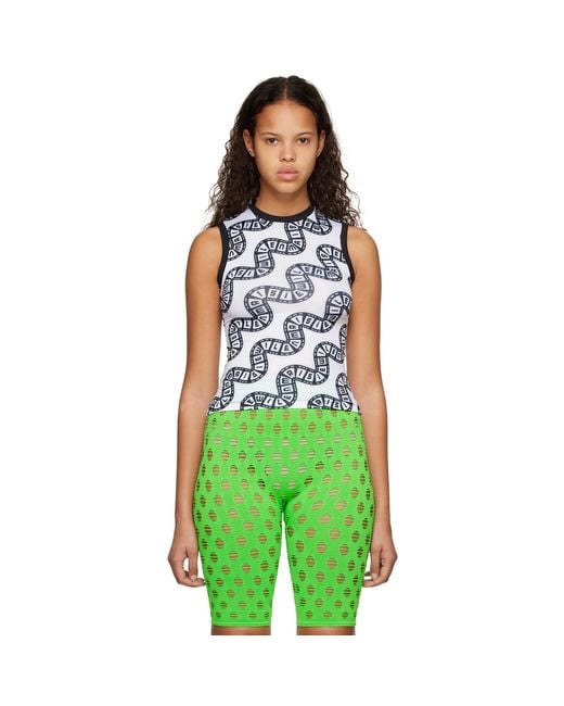 Maisie Wilen Green Muscle Beach Tank Top