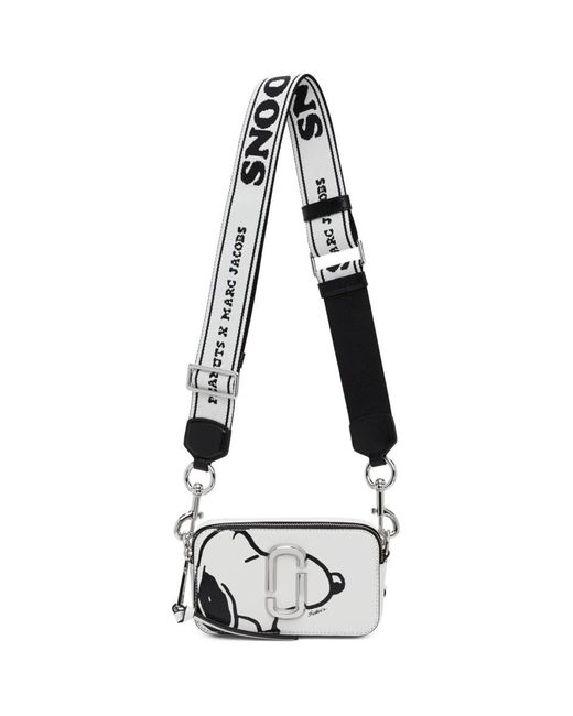 Marc Jacobs Leather White Peanuts Edition Snoopy Snapshot Shoulder Bag