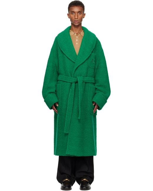 Lacoste Green Oversized Coat for men