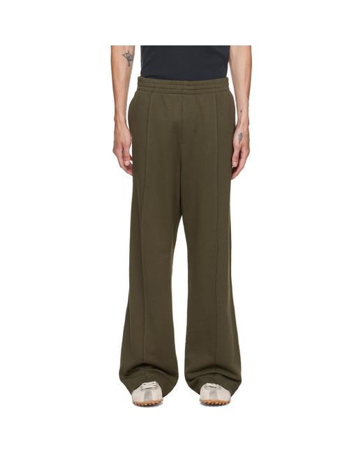 Helmut Lang Green Logo Sweatpants for men
