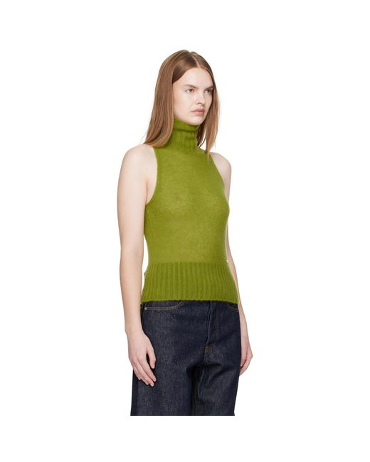 Tom Ford Green Cashmere Silk Turtleneck