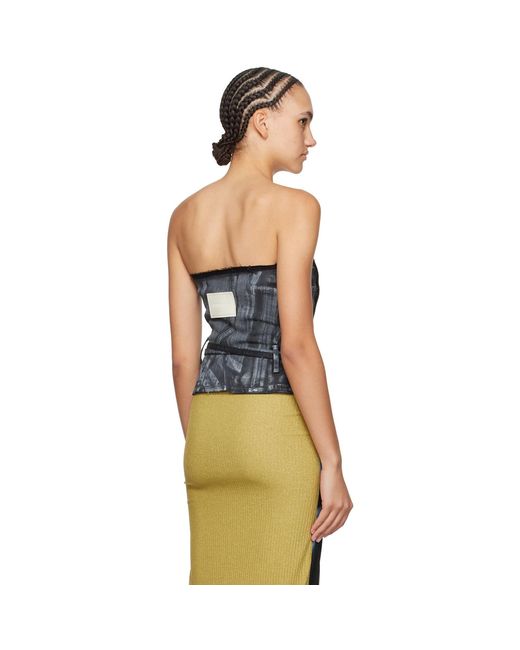 OTTOLINGER Black Zip Denim Top