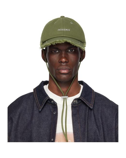 Jacquemus Green Khaki 'The Artichaut' Cap for men