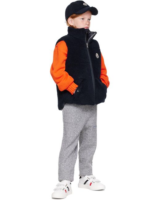 Moncler キッズ｜ネイビー Colbricon リバーシブル ダウンベスト Blue