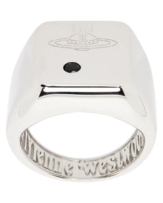 Vivienne Westwood Metallic Carlo Ring for men