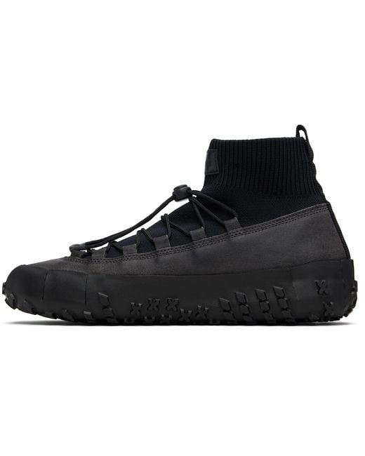 Lemaire Black Vibram Wrap On Sneakers for men
