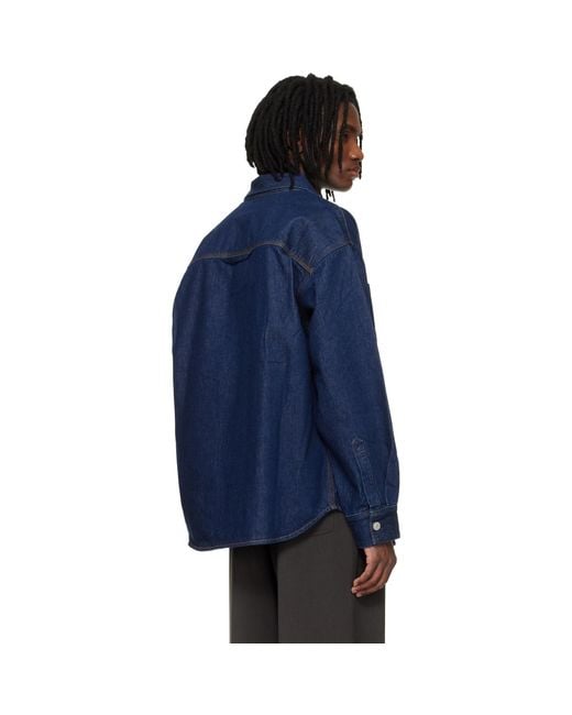 Agolde Blue Atticus Denim Shirt for men