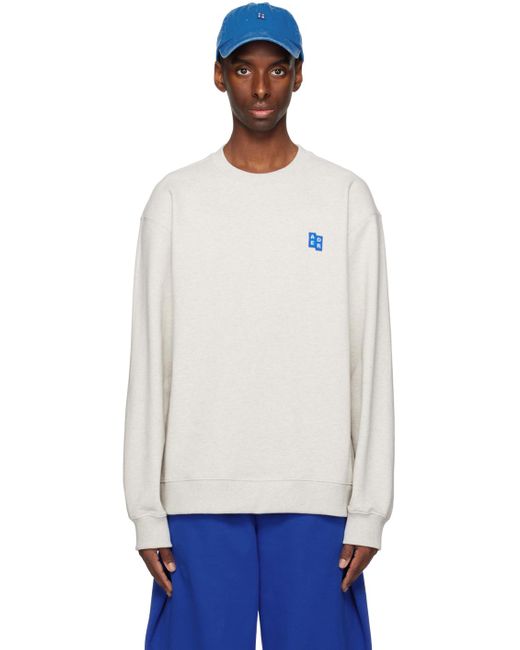 Adererror White Significant Patch Sweatshirt for men