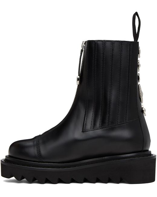 Toga Black Side Gore Boots