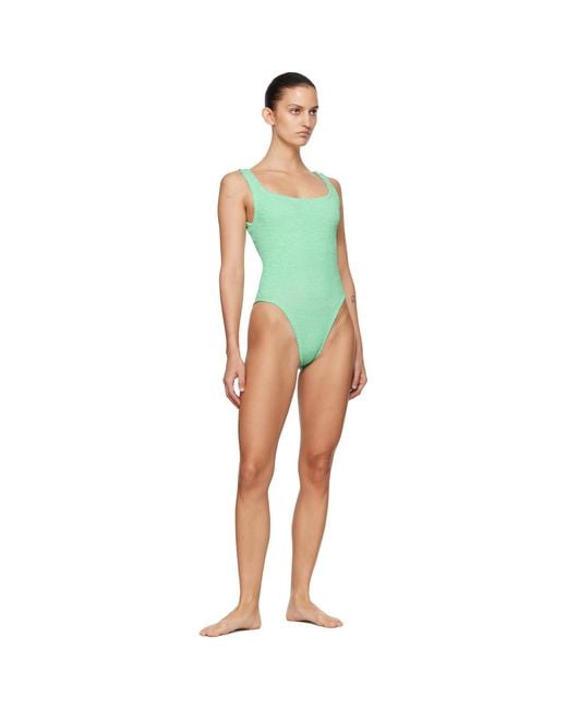 Hunza G Black Square Neck Swimsuit
