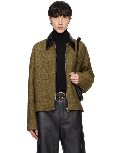 Bottega Veneta Black Cotton Frise Jacket for men
