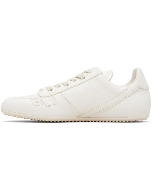 Rick Owens Black Off- Temple Minimal Sneakers for men