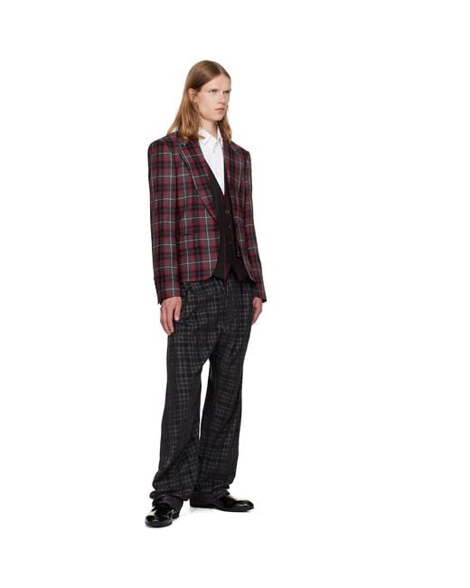 Vivienne Westwood Black Straight Drunken Trousers for men